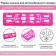 Frame for a car number, book, pink
