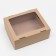 Box the team. lid, "brown" with a window 25 x 21 x 10 cm