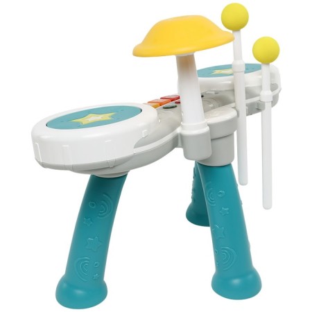 Musical Children's Center Everflo Star Drums HS0495813, white-blue color-3