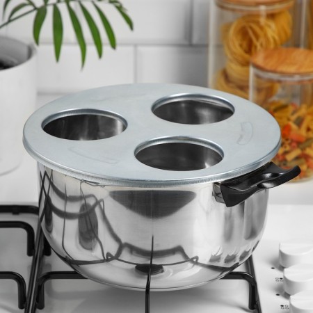 Sterilizer for glass jars, three -seater, hole D = 82 mm