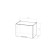 Cabinet hinged lira 500x300x360 with lifting door white/quado shimo bright