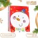 Laminated "snowman" 11.5 x 14.5 x 6 cm