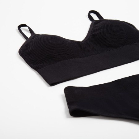 Female set (top, panties) Black color, rr 42-44-1