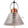 Lamp Bayerlux 88504/1 E27 40W Black-gold copper 22.5x22.5x27-127 cm