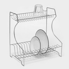 Dishes for dishes with a pallet 39 × 24 × 37.5 cm, color chromium