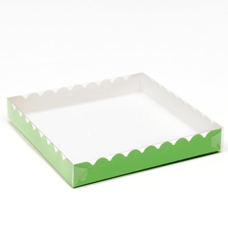 Box for cookies, mint, 20 x 20 x 3 cm