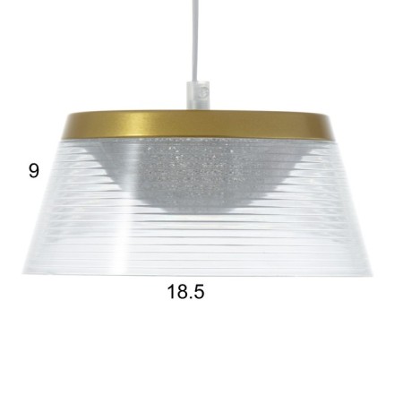 Bayerlux lamp "Dzeta" LED 24W 3000-6000K gold 18.5x18.5x9 cm-7