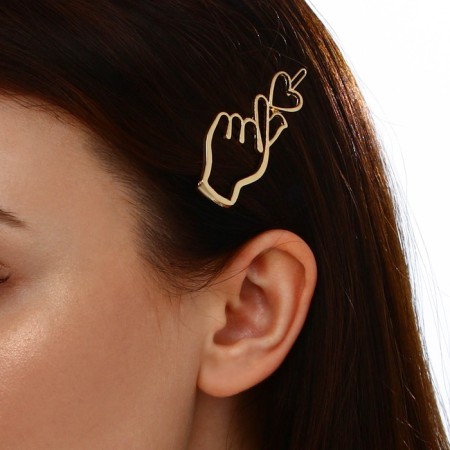 Hair hairpin "Clever", 6 x 2 cm-8