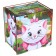 Wooden piggy bank with numbers, 12x12x8.6 cm, cats aristocrats