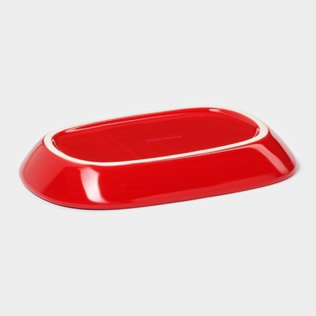 Maslek Dolyana "Grenat", 17.2 × 12.4 × 8.5 cm, red and white color-5
