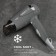 Hairdryer Scarlett SC074, 1400 watts, folding handle, 2 speeds, gray