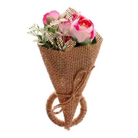 Ring for napkins "Bouquet", pink color-2