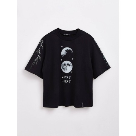Female T -shirt, size XS, black color-2