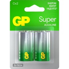 Battery alkalin GP 14AA21-2CRSBC2, C, LR14-2BL, 1.5V, blister, 2 pcs.