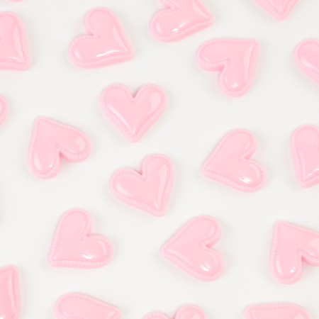 Coboson "Heart", set of 50 pcs., Size 1pc. - 1.5 × 1.5 × 0.2 cm, pink color-3