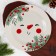 New Year. Ceramic plate "Snowman Zimka", 20 cm