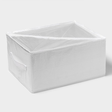 Organizer for storing linen "Arctic", 9 cells, 32 × 25 × 17 cm, white color-4