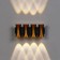 Facade lamp "Elegant", FSD-041, 8 W, 3000K, 4 rays, IP65, 220 V, plastic, black