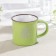 Mug ceramic share "Paporotnik", 180 ml, green color