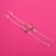 Straps silicone, fittings metal, 0.5 cm, 37 cm, steam, color transparent