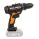 Drill-shuruvumvelabilating Worx WX101.9, 20 V, 30 Nm, Li-Ion, without Zo and AKB