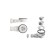 Siphon for shower pallet VST-4SQ/4SR, D = 90 mm, white