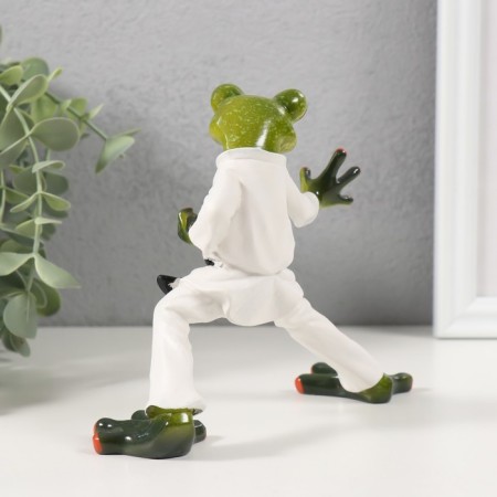 Souvenir Polystone Lak "Frog-Caratist" 16.5x5x12.5 cm-2