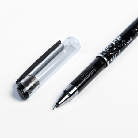 Gel handle with erased ink 0.5 mm, rod black body tinted-1