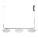 Auxis lamp, size 35x150x135 cm, 90W 3XLED IP 20