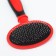 Puchoderma plastic soft with rounded teeth, medium, 9.5 x 16 cm, red