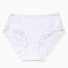 Women's cowards, white color, size 52-54