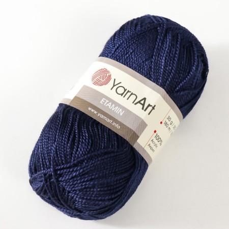 Yarn "etamin" 100% acrylic 180m/30g (453 T. Sini)-1
