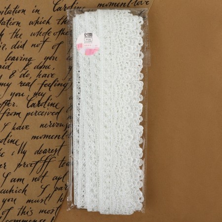 Lace Hypure, 40 mm × 9 ± 0.5 m, white color-2