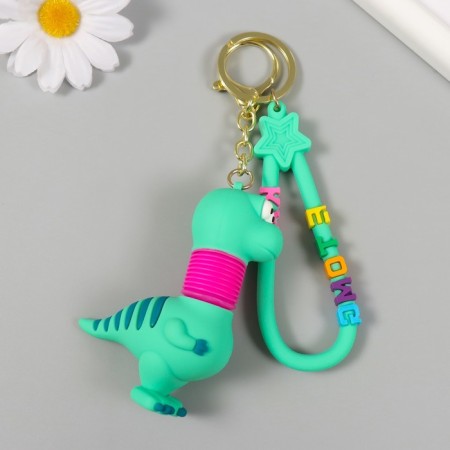 Trick rubber with carbine, strap "Dinosaurus" Hofroshey 3.5x6.5x8.5 cm-3