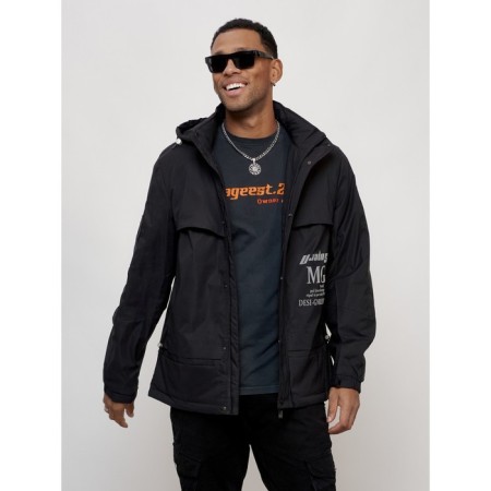 Sports male jacket, size 48, black color-9