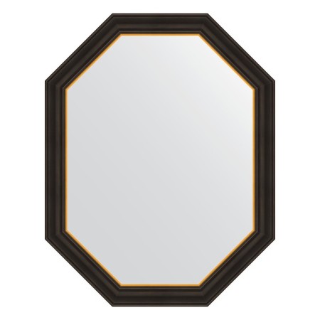 Mirror in a baguette frame, a black tree with gold 71 mm, 73x93 cm