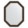 Mirror in a baguette frame, a black tree with gold 71 mm, 73x93 cm