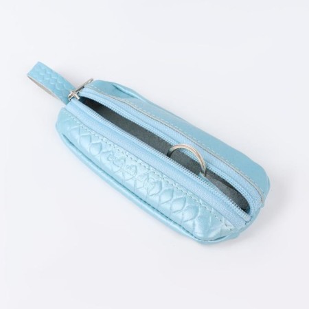 Textura zipper on the zipper, length 14.5 cm, blue color-2
