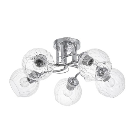 Closure ceiling deb 5x40W E27 chrome 52x52x22 cm