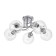 Closure ceiling deb 5x40W E27 chrome 52x52x22 cm