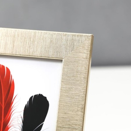 Photo frame plastic 10x15 cm "Sandless threads" champagne 19x14 cm-2