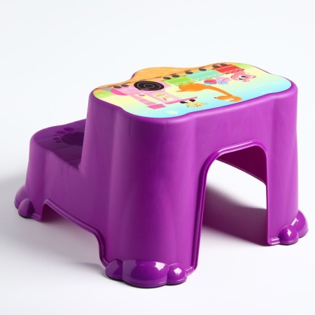 Children's stool, stand - step, mix color (pink, purple, red)-4