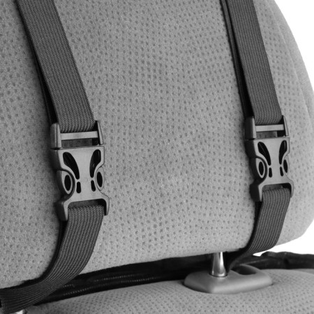 Nabbage on the front seat, velor, size 55 x 150 cm, gray-9
