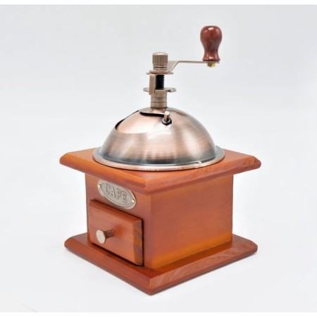 Manual coffee grinder, size 12.5x12.5x18.5 cm, brown color-2