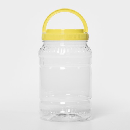 Bank for storing products, plastic, 2 l, color mix