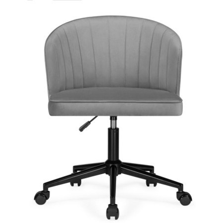 Computer chair Dani Metal/velor, black/dark gray 62x62x80 cm-1