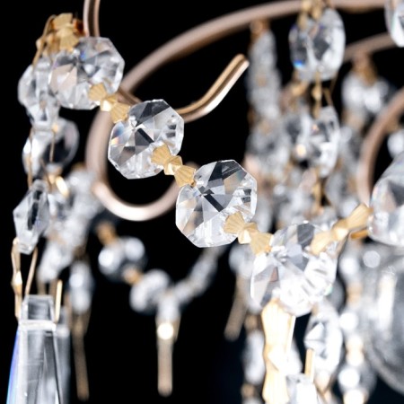 Crystal Crystal Economic light 50102/5FGD WT, 5x40W, E27, 51x45x45 cm, gold color-5