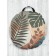 Pillow Siddle "Palm leaves on a beige background", decorative, d = 52 cm
