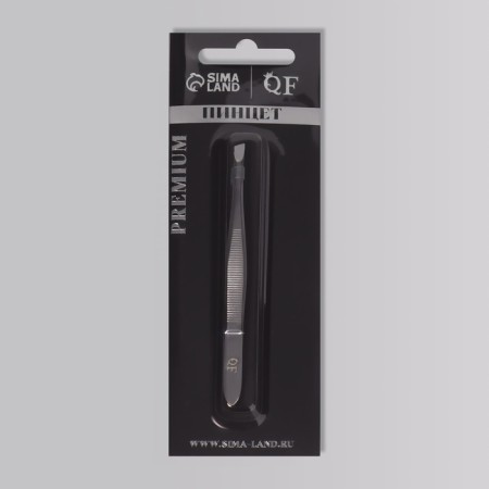 Pinzet "Premium" beveled, narrow, 9 × 0.6 cm, on the blister, silver color-10