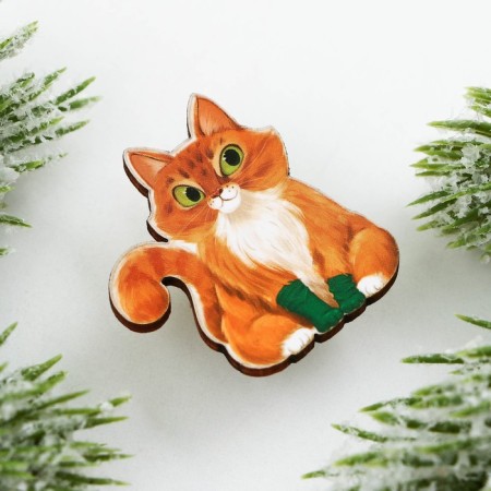 New Year's icon in the box "Cat", for the New Year, 5 x 4 cm-3